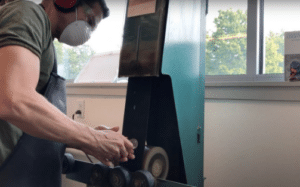 can a spindle sander be used as a glass grinder