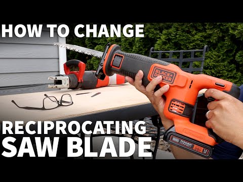 how to change blade on reciprocating saw