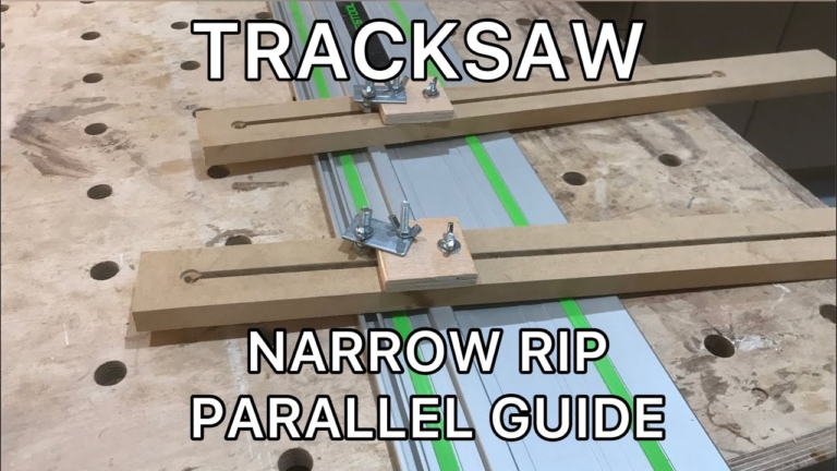 how to cut narrow with track saw