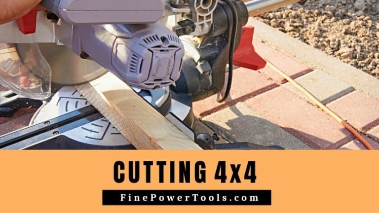 what size miter saw to cut 4x4